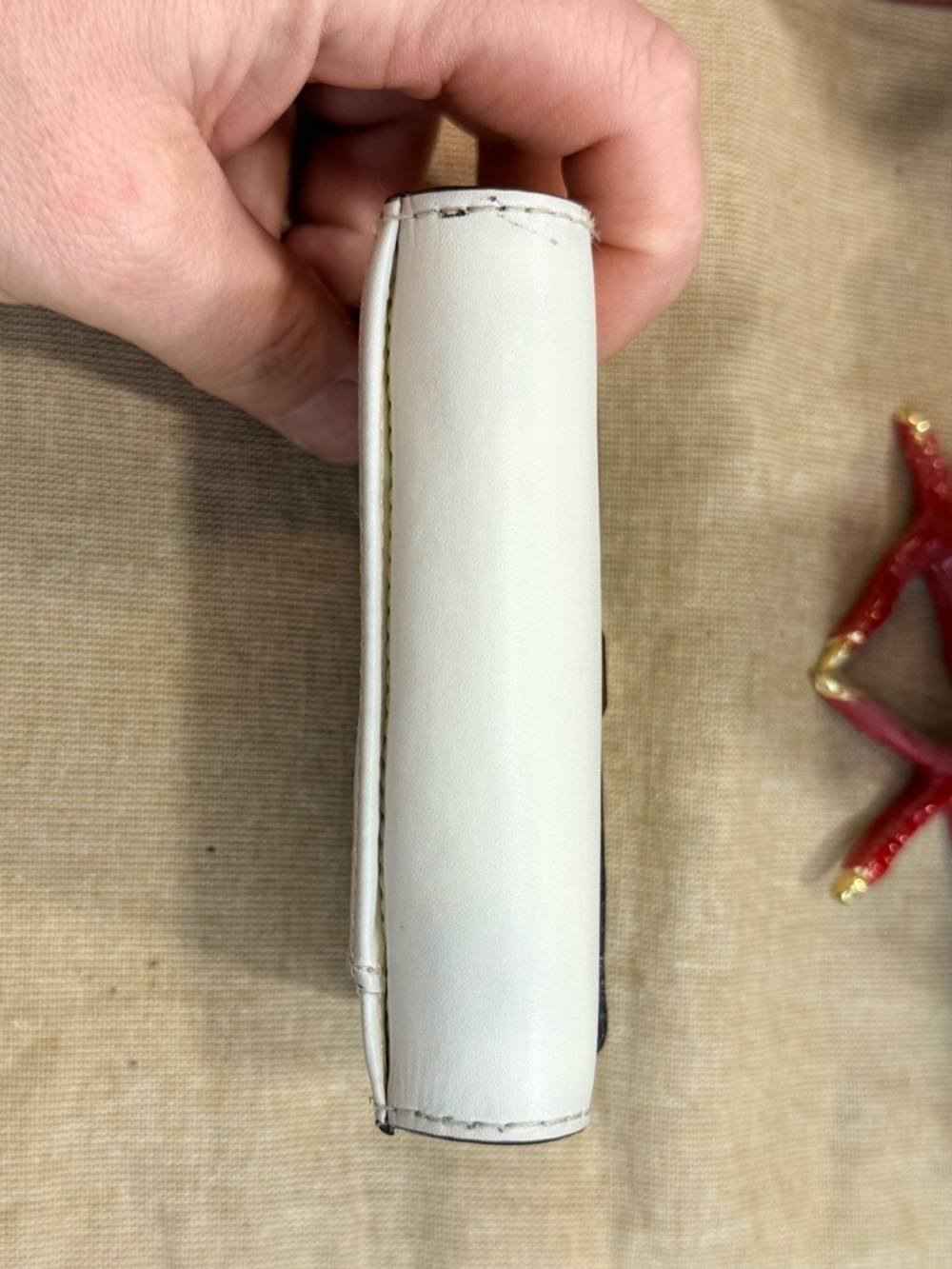 kate spade Cream Leather Small Bow-Accent Wallet - Picture 3 of 14